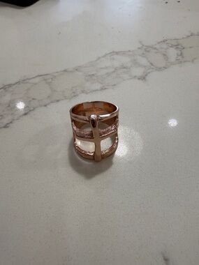 Pamela Love Cross Ring Rose Gold